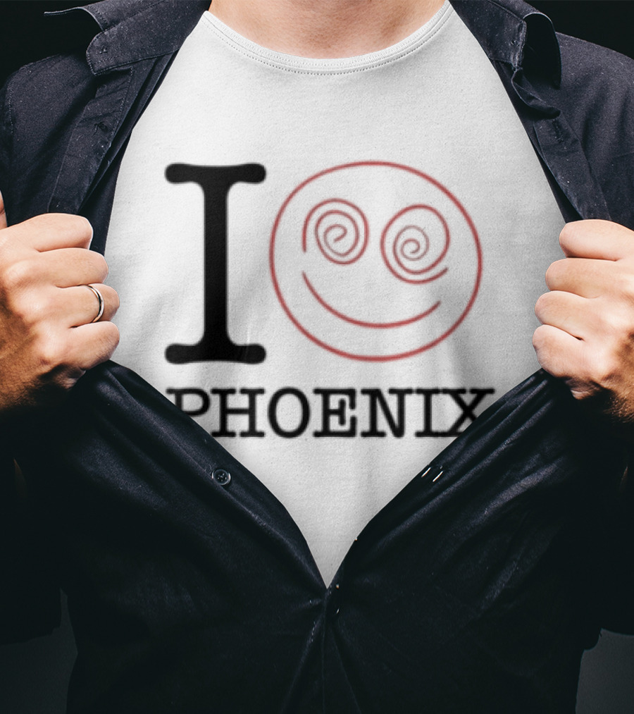 I Love Phoenix Spiral Smile Face T-Shirt