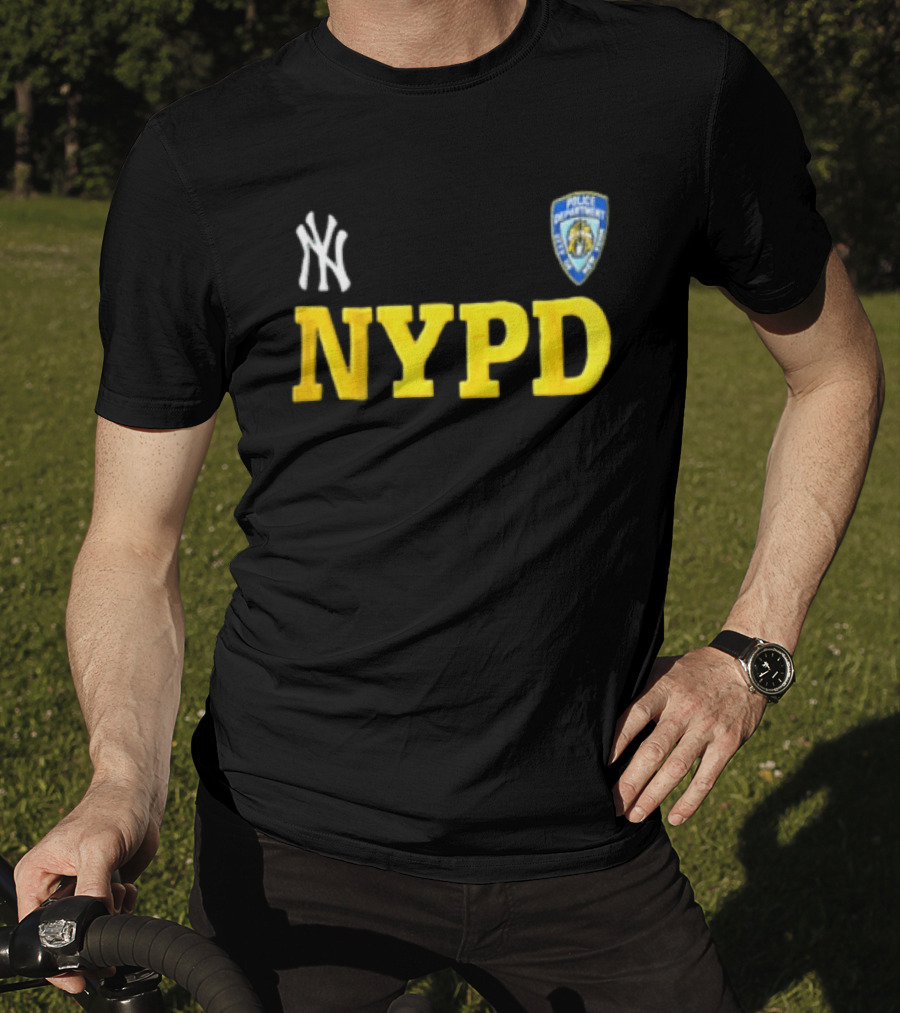 2026 New York Yankees NYPD Collaboration NY Logo And Police T-Shirt