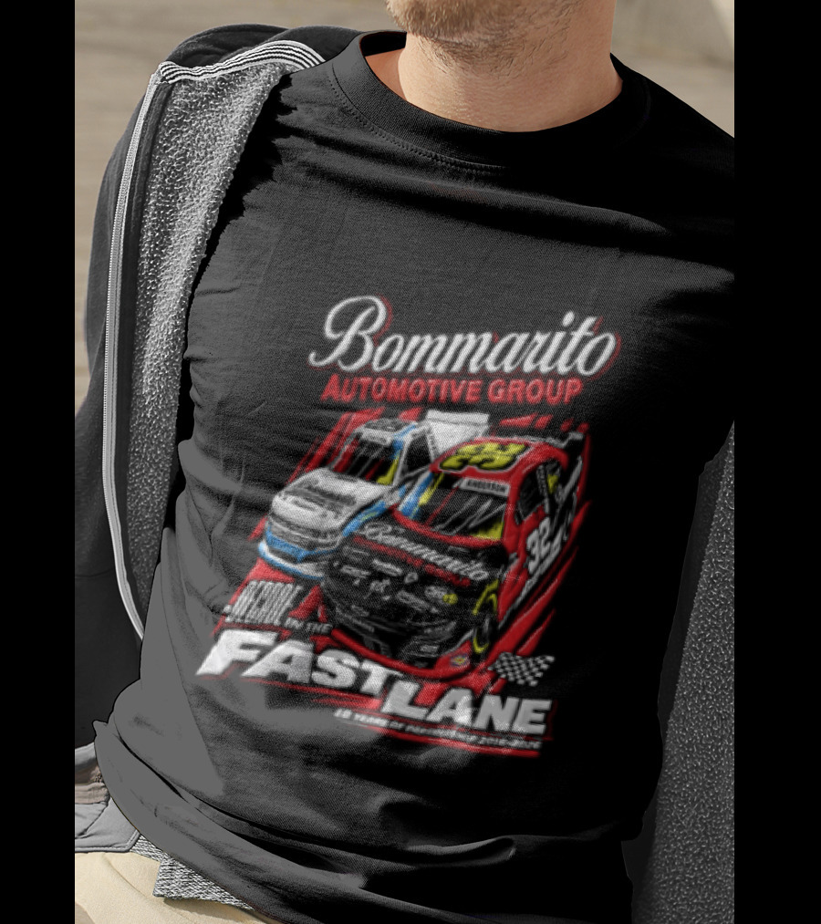 Bommarito Automotive Group Decade Fast Lane Anderson 10 Years Partnership 2016 2026 Race Cars T-Shirt