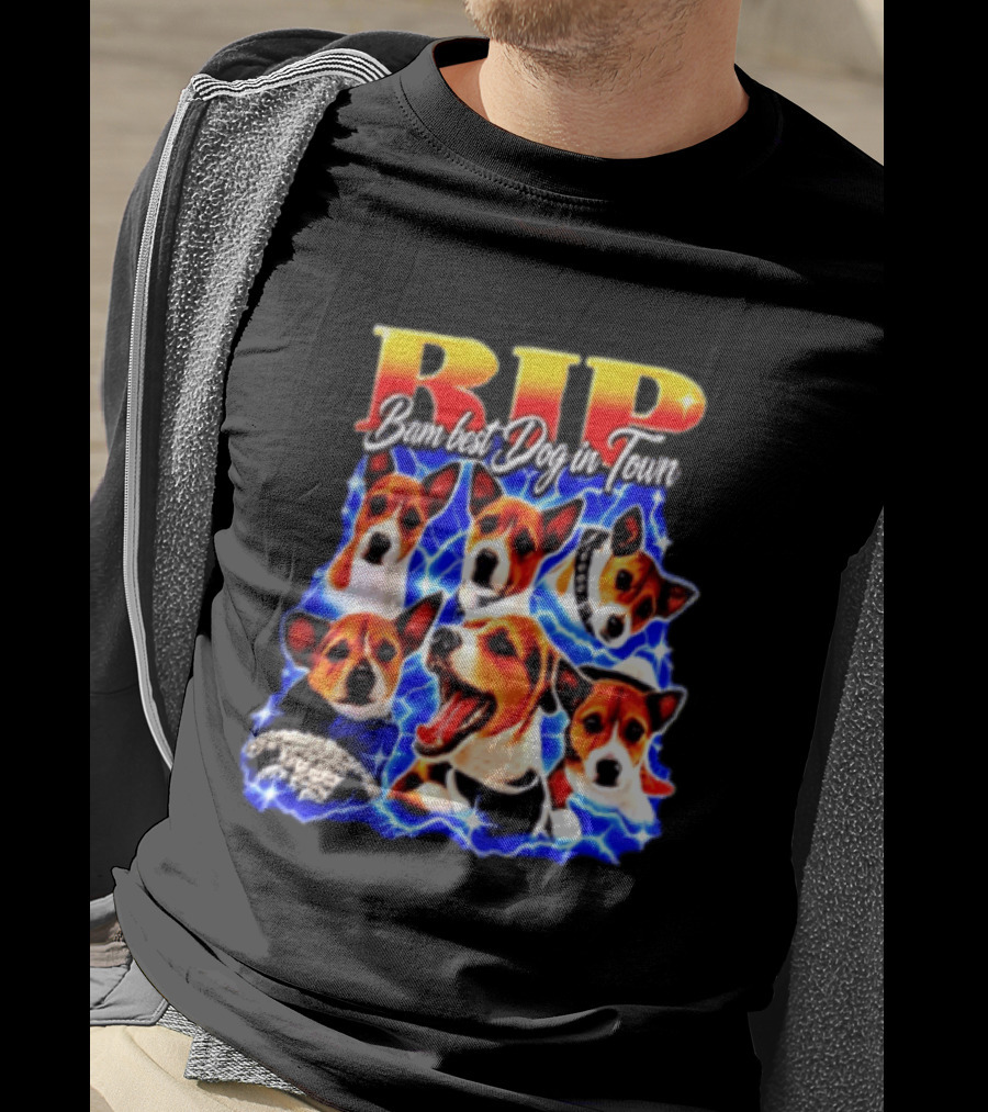 RIP Bam Best Dog In Town Jack Russells Lightning T-Shirt