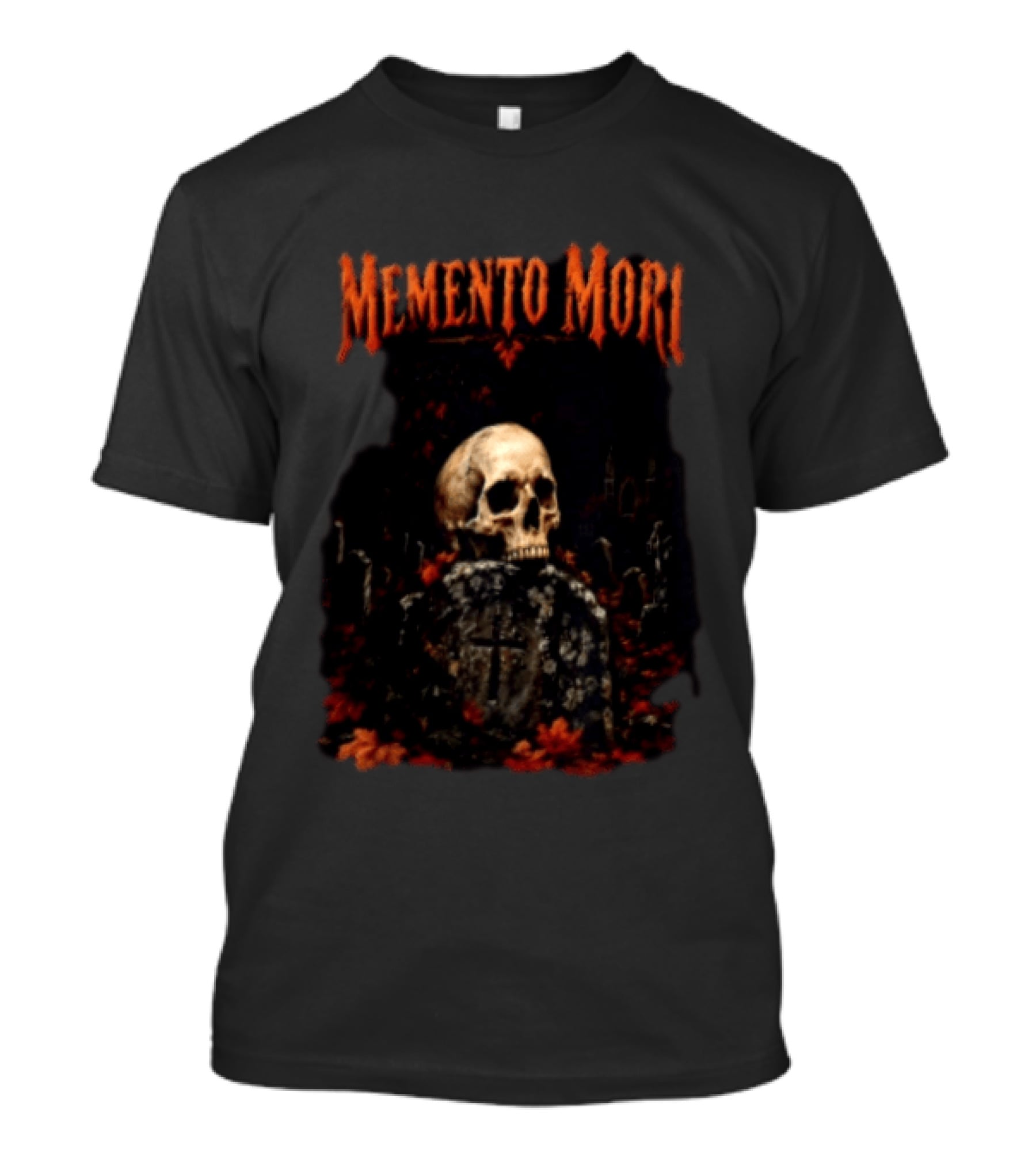 Memento Mori Skull Graveyard Gothic T-Shirt