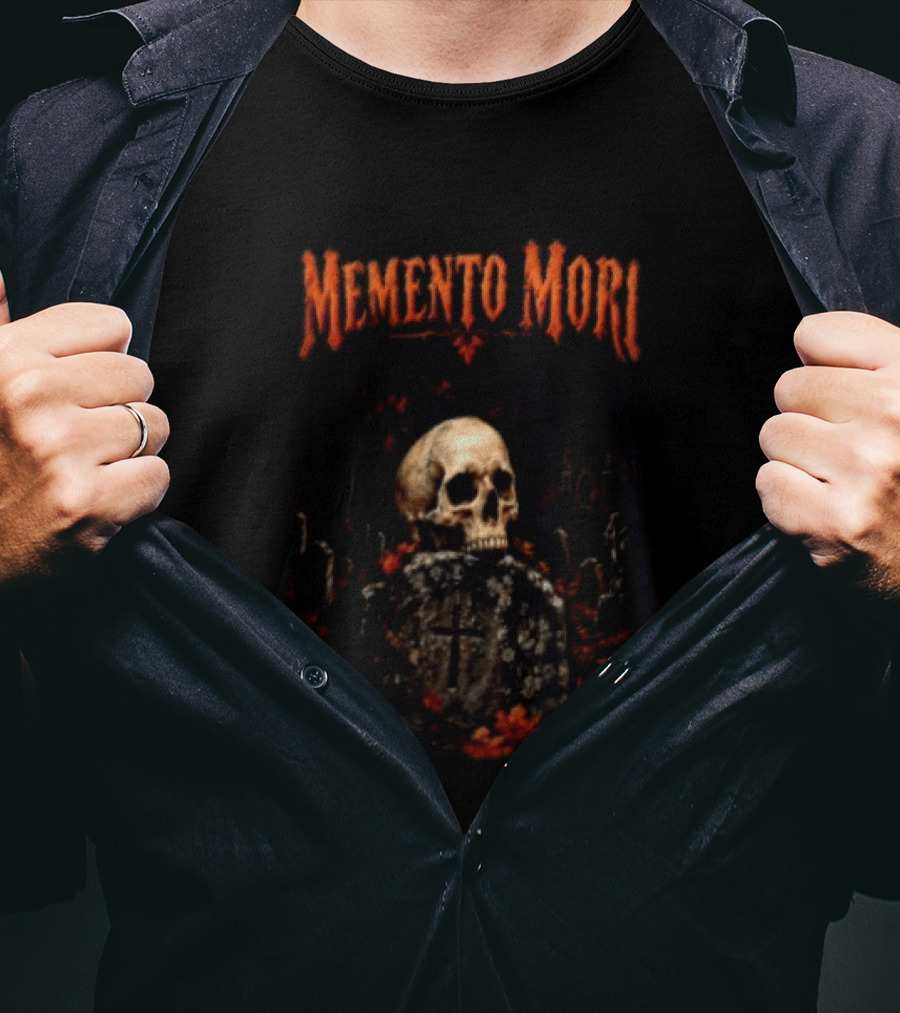 Memento Mori Skull Graveyard Gothic T-Shirt