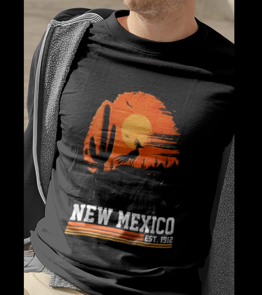 New Mexico Cactus Desert Vibes Est. 1912 Sun T-Shirt