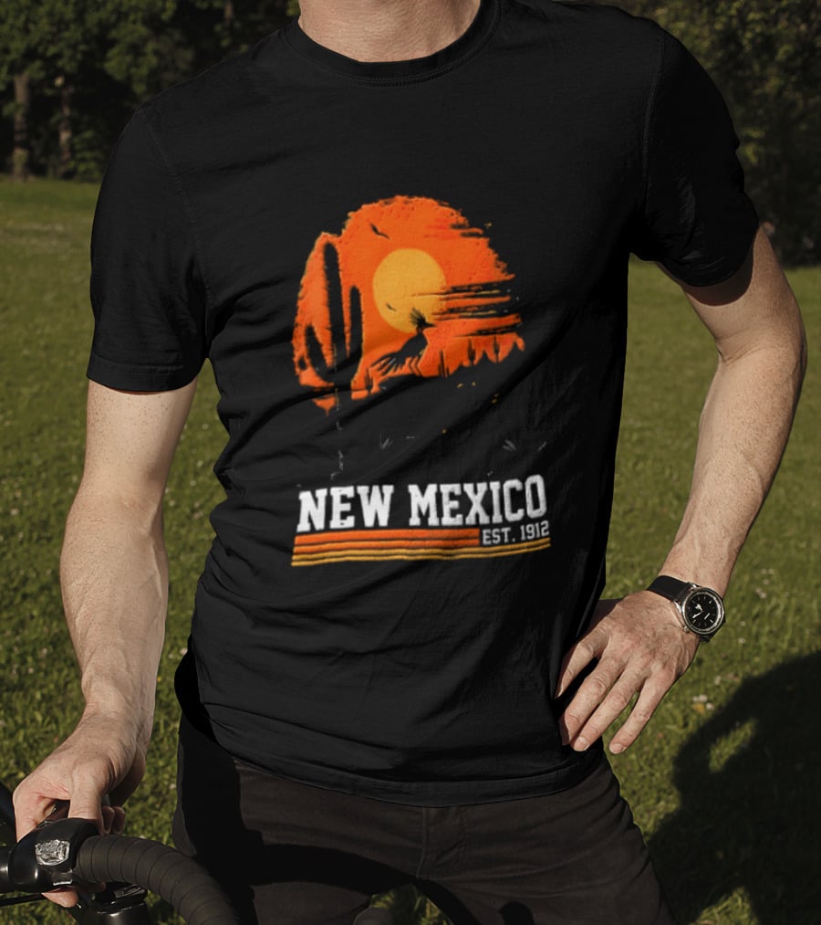 New Mexico Cactus Desert Vibes Est. 1912 Sun T-Shirt