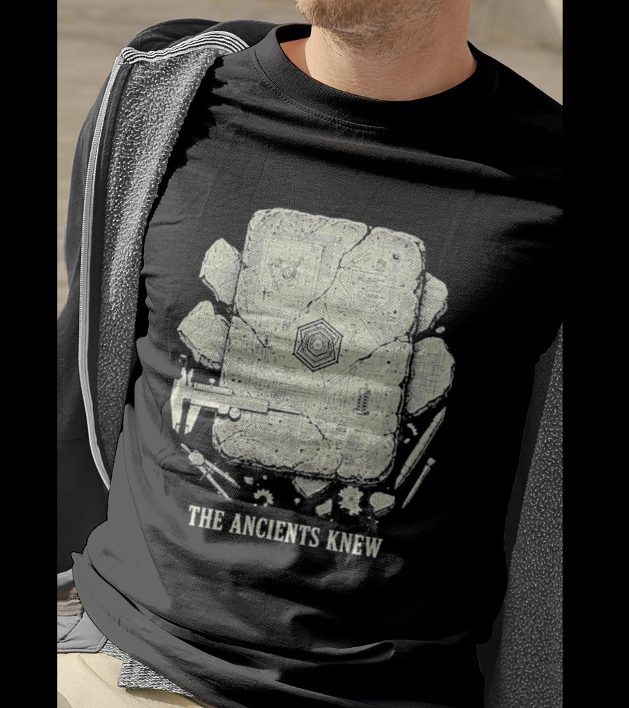 The Ancients Knew Ancient Technology Archaeology Symbols And Tools T-Shirt