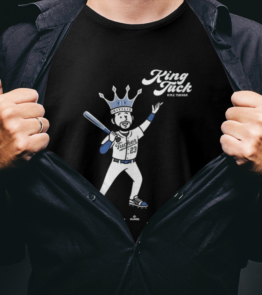 King Tuck Kyle Tucker Baseball 23 Crown Blue T-Shirt