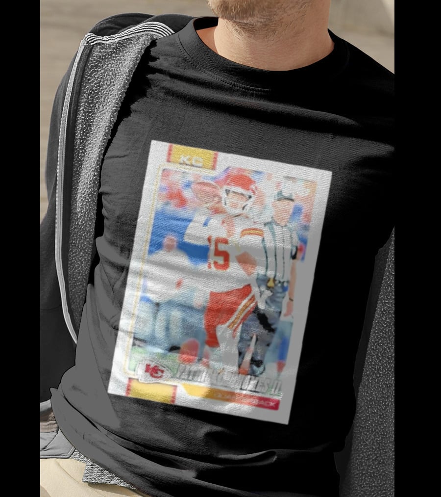 Kansas City Chiefs Patrick Mahomes II 2026 Topps Football Quarterback Trading Card T-Shirt