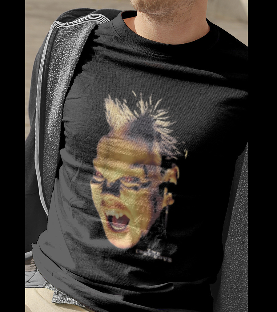 The Lost Boys David Vampire Face Silver Bullet Earring T-Shirt
