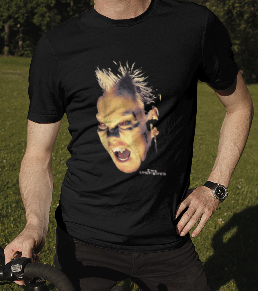 The Lost Boys David Vampire Face Silver Bullet Earring T-Shirt