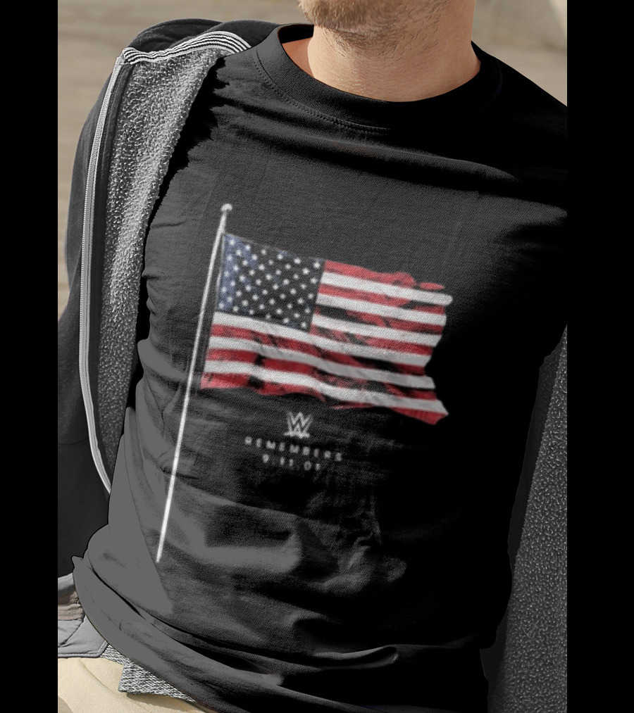 WWE Remembers 9 11 25th Anniversary American Flag 2026 T-Shirt