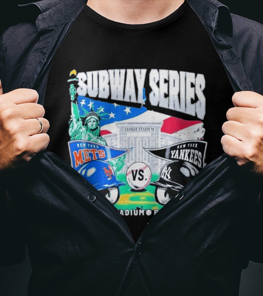 Yankee Stadium Bronx NY New York Mets Yankees Subway Series 2026 T-Shirt
