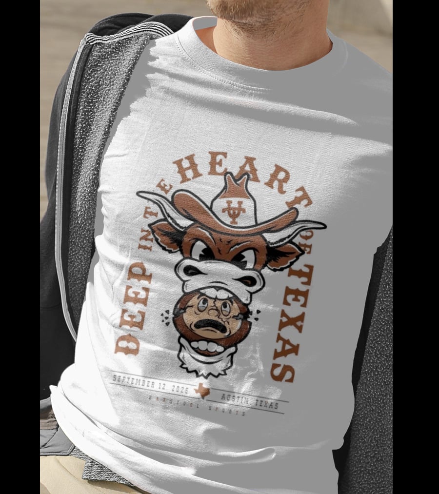 Deep In The Heart Of Texas September 12 2026 Austin Texas Barstool Sports T-Shirt