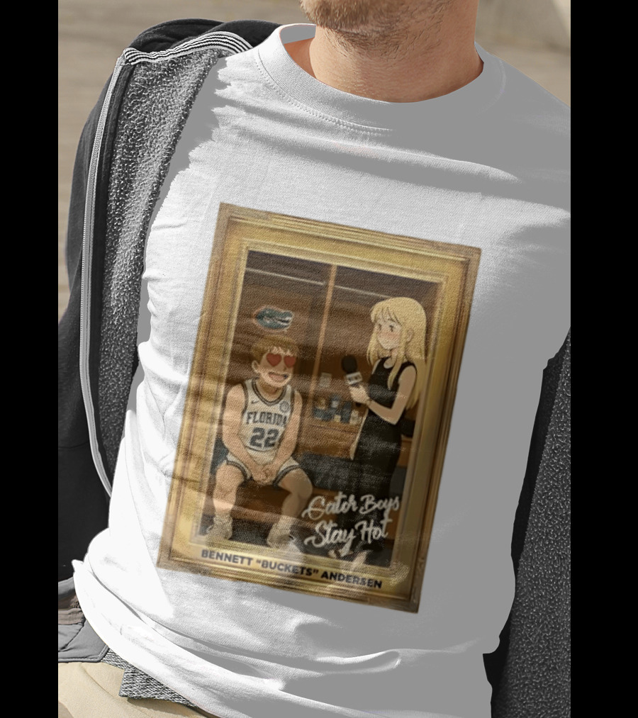 Florida Basketball Gator Boys Stay Hot Bennett Buckets Andersen Interview T-Shirt