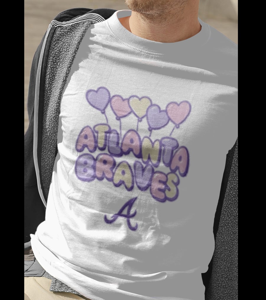 Atlanta Braves Hearts Blooper Fan T-Shirt