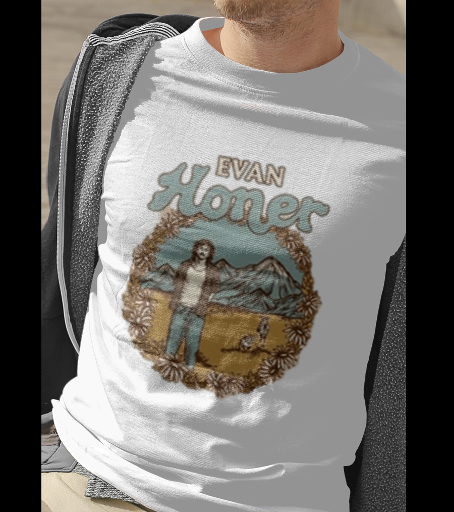 Evan Honer It's An Even Longer Road Tour 2026 Mountain Scene T-Shirt