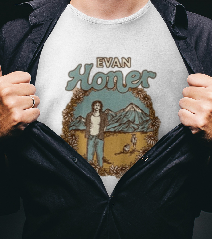 Evan Honer It's An Even Longer Road Tour 2026 Mountain Scene T-Shirt