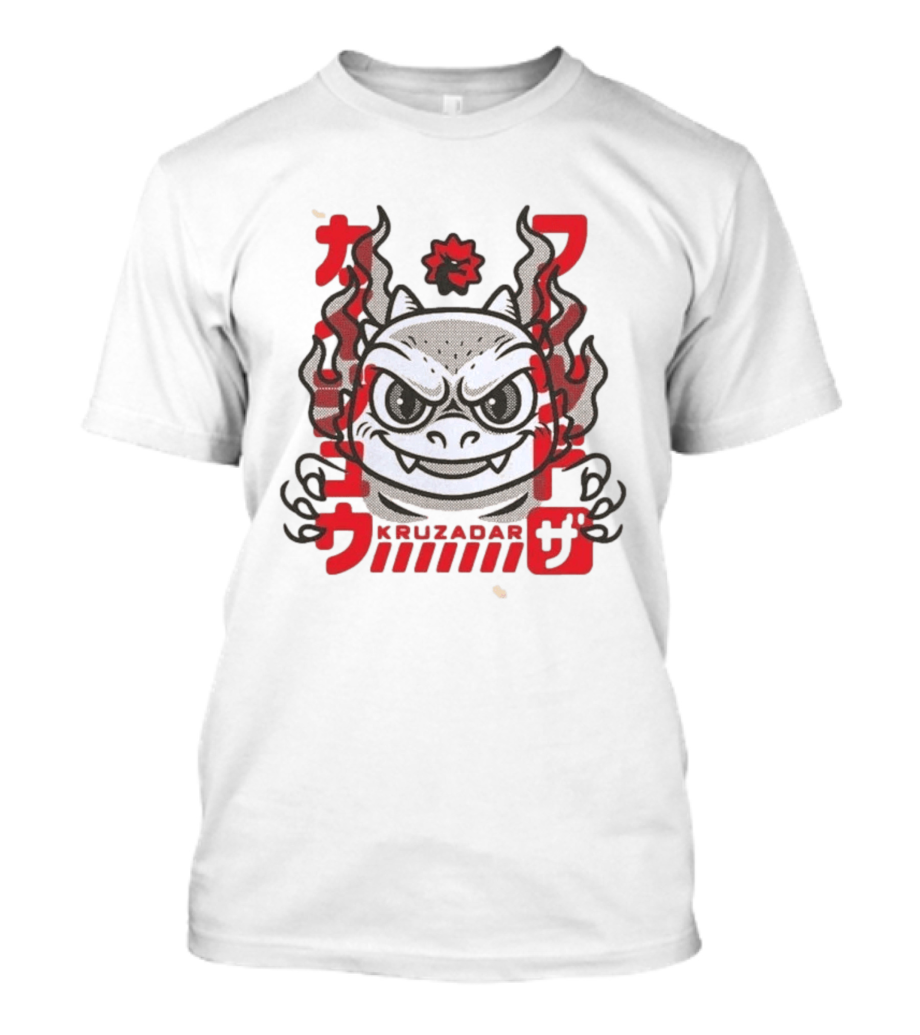 Kruzadar Kaiju Fred Red Anime Monster Japanese T-Shirt