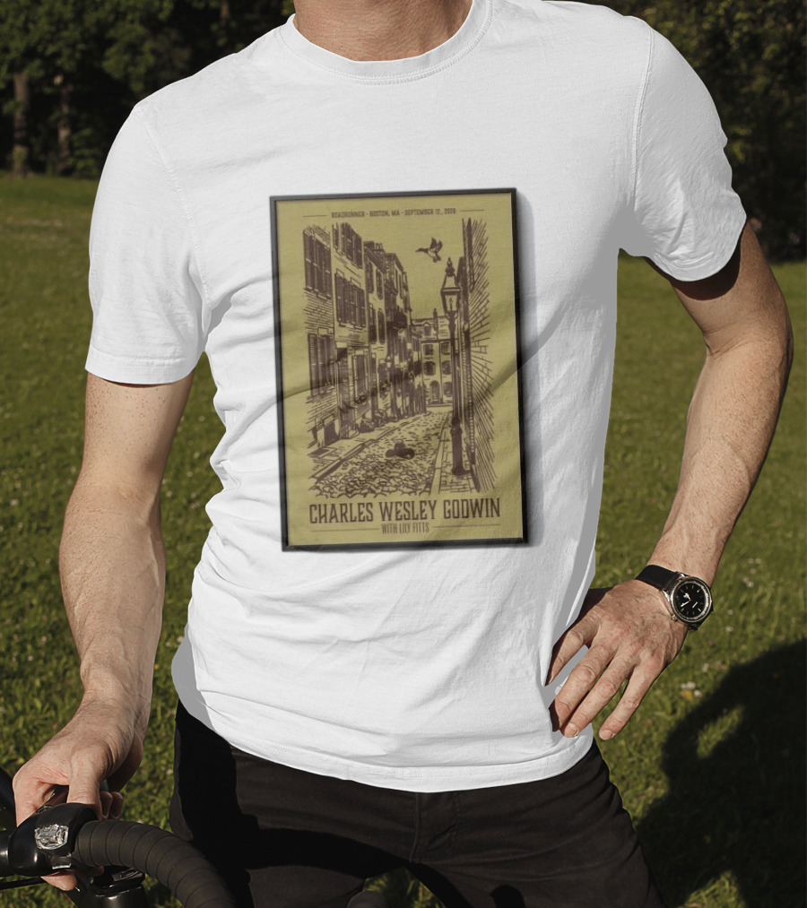 Roadrunner Boston MA September 12 2026 Charles Wesley Godwin With Lily Fitts T-Shirt