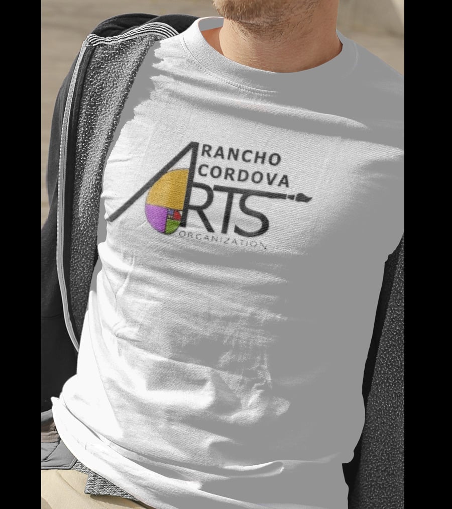 Rancho Cordova Arts Organization Paintbrush Fibonacci Golden Spiral T-Shirt
