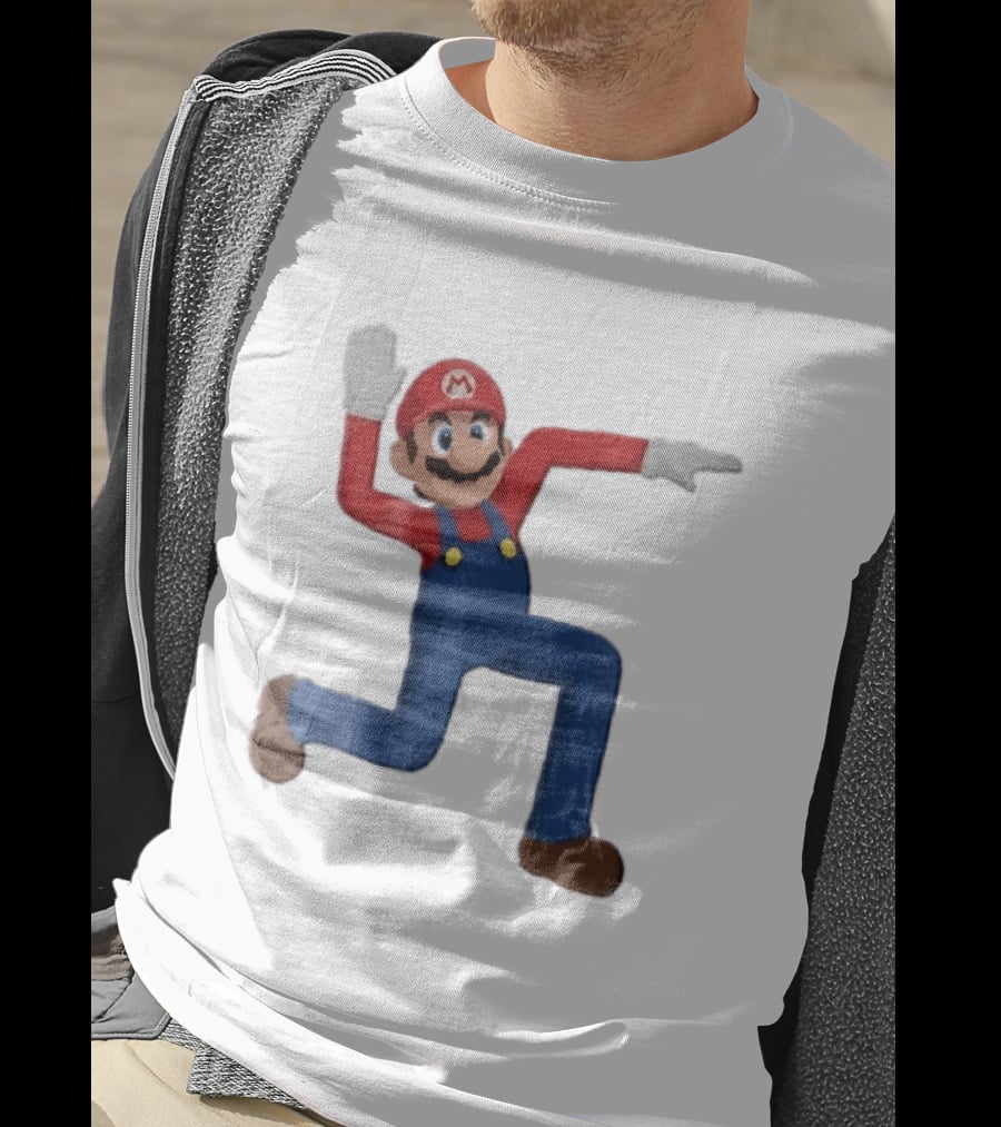 Super Mario Plumber Bent Arms And Legs Pose T-Shirt