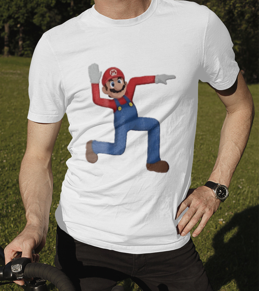 Super Mario Plumber Bent Arms And Legs Pose T-Shirt