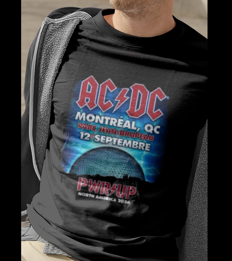 ACDC Montreal QC Parc Jean Drapeau 12 Septembre Pwr Up Tour T-Shirt