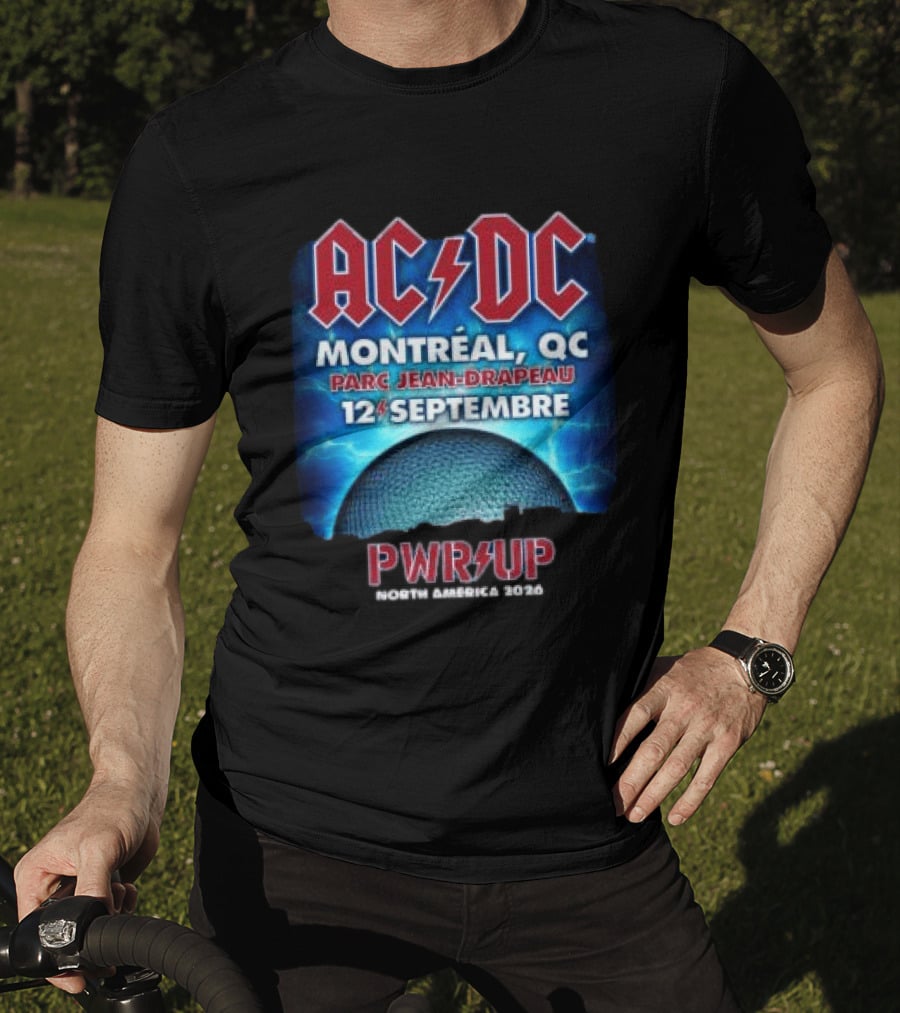 ACDC Montreal QC Parc Jean Drapeau 12 Septembre Pwr Up Tour T-Shirt