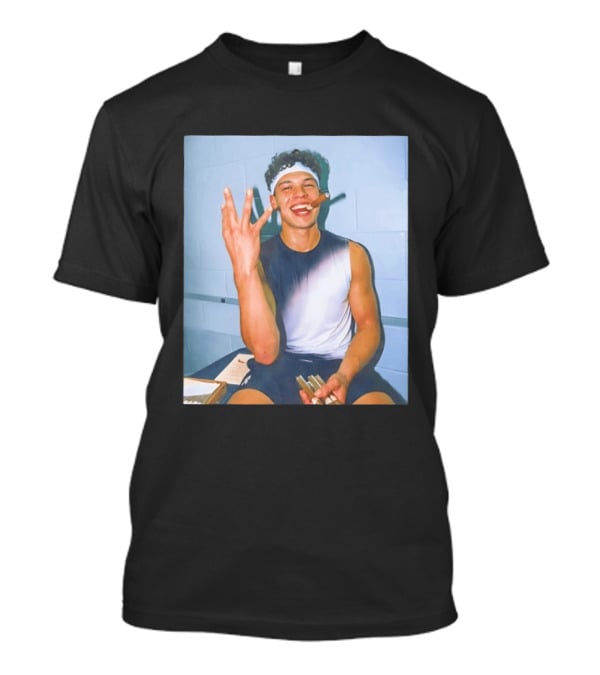 Ben Shelton Smoking Cigar Hand Gesture Victory Celebration T-Shirt