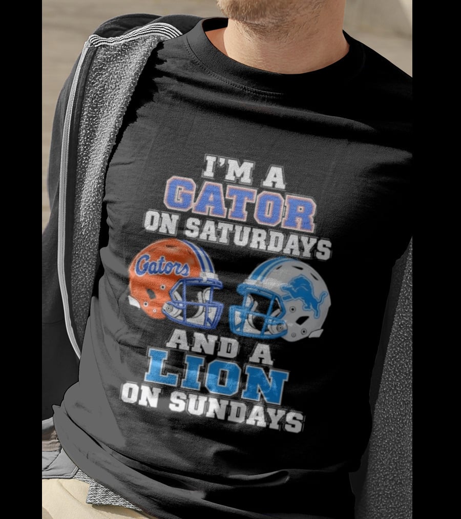 Gator Saturdays Lion Sundays Sports Fan Gear T-Shirt