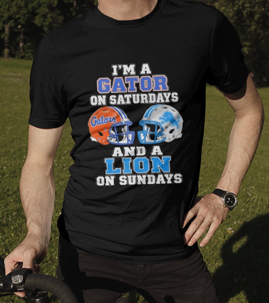 Gator Saturdays Lion Sundays Sports Fan Gear T-Shirt