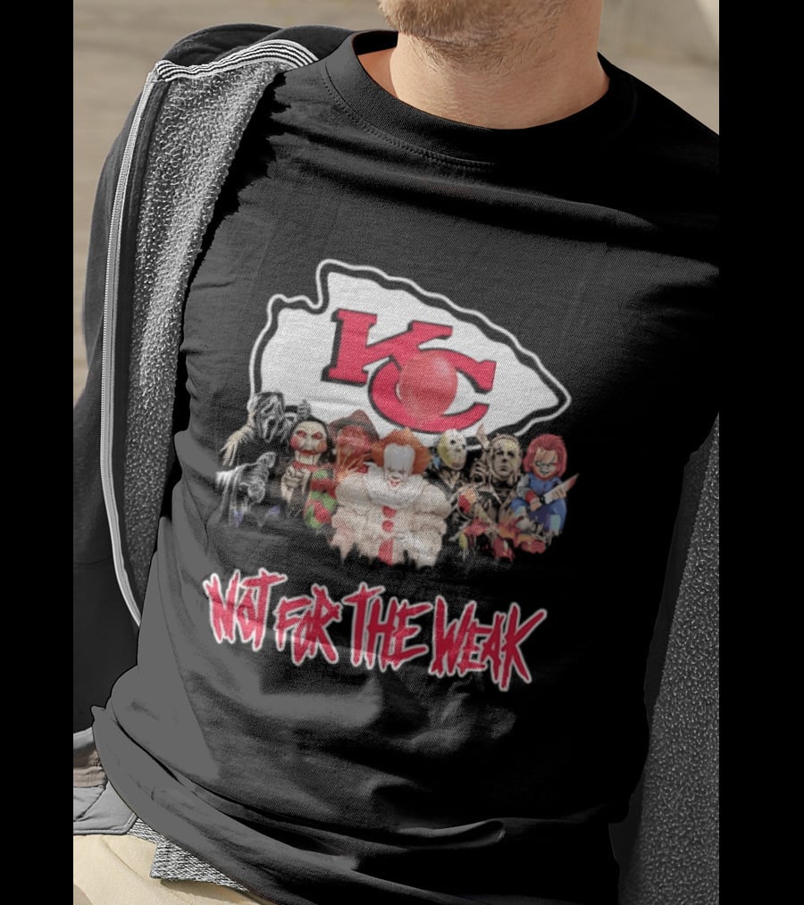 Kansas City Chiefs Horror Characters Halloween Squad Not For The Weak T-Shirt