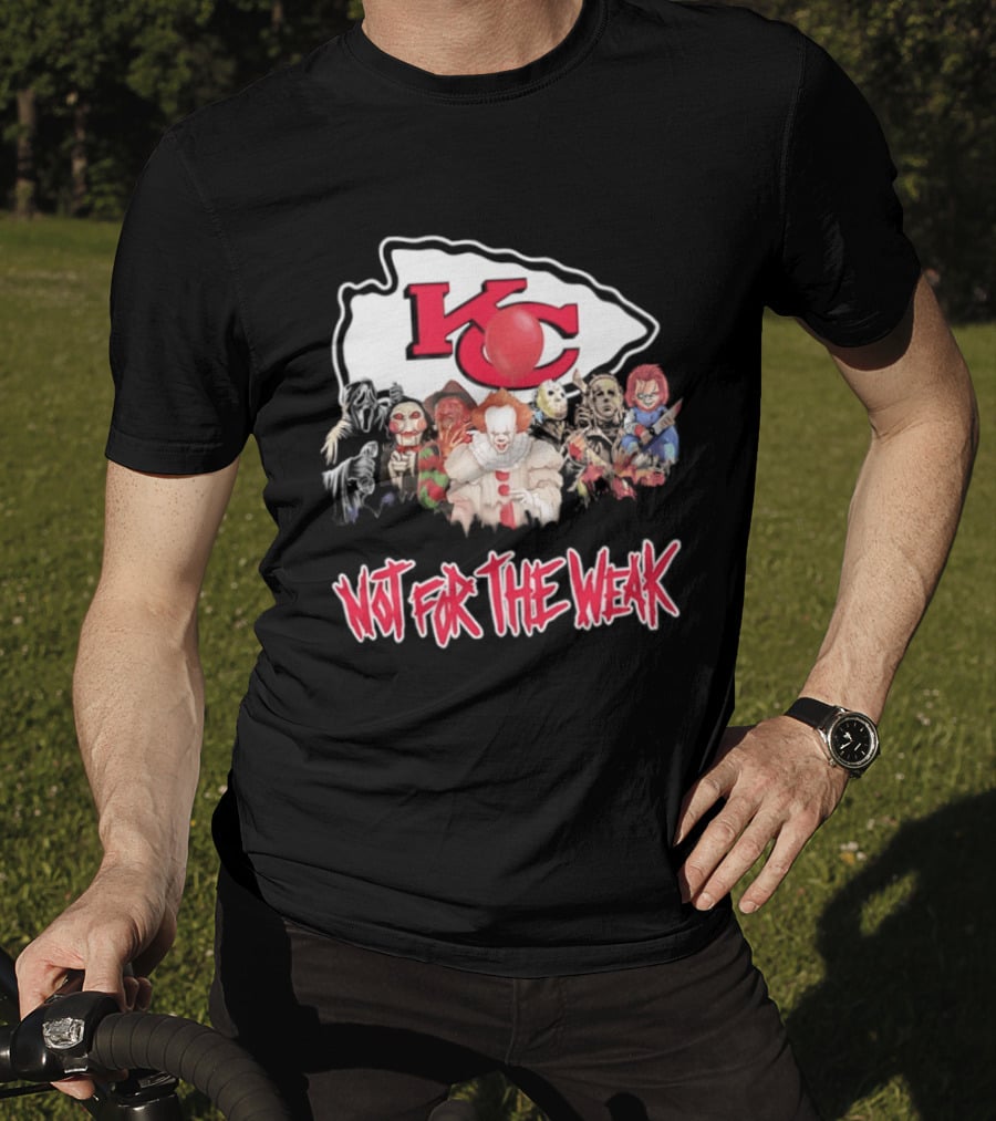 Kansas City Chiefs Horror Characters Halloween Squad Not For The Weak T-Shirt