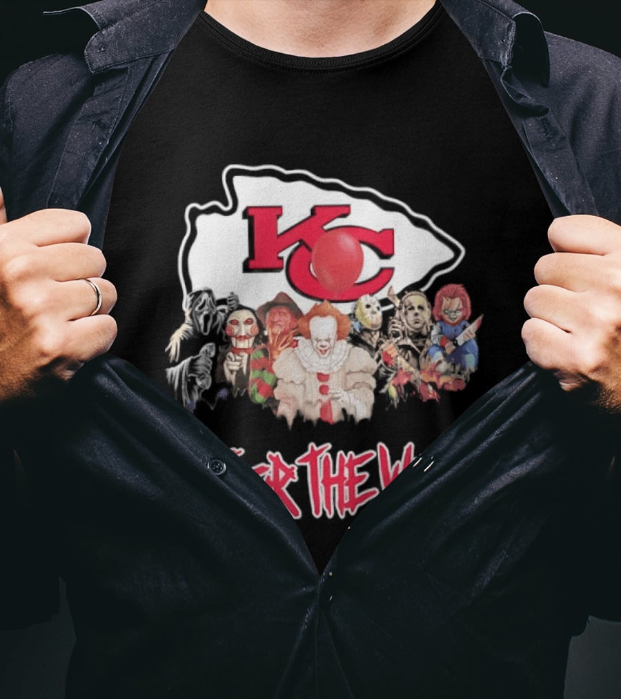 Kansas City Chiefs Horror Characters Halloween Squad Not For The Weak T-Shirt