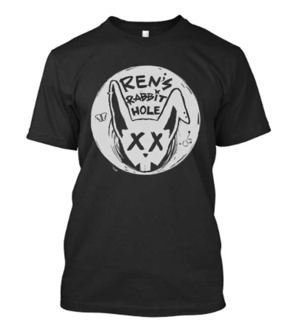 Ren's Rabbit Hole XX Bunny Graphic On Circle T-Shirt