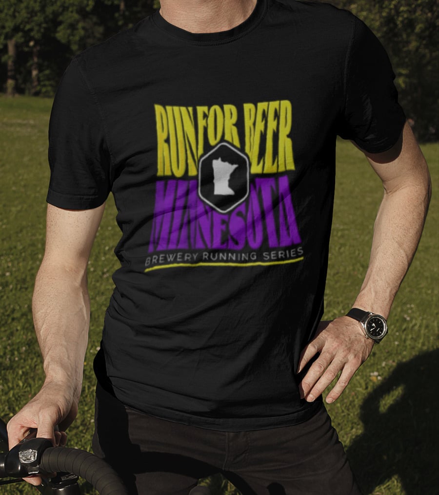 Run For Beer Minnesota Brewery Running Series Event With State T-Shirt
