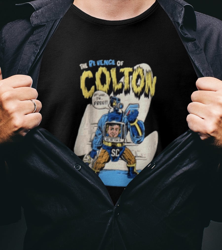The Revenge Of Colton At Last I Am Free SC Robot Camera Head Video T-Shirt