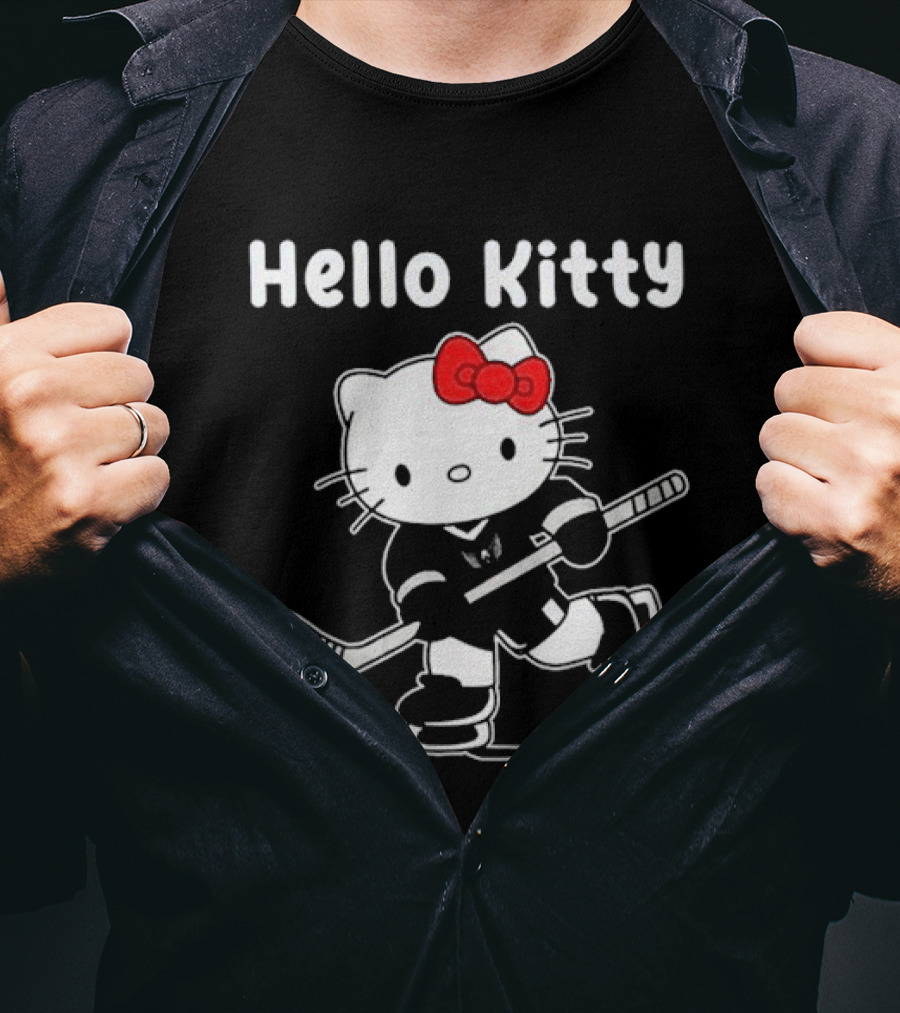 Hello Kitty Washington Capitals Hockey Team Collaboration T-Shirt