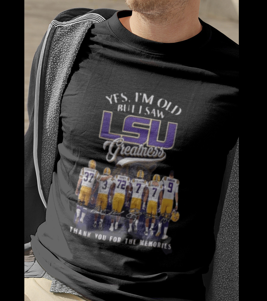 LSU Greatness Thank You For The Memories Football Legends Reunion T-Shirt