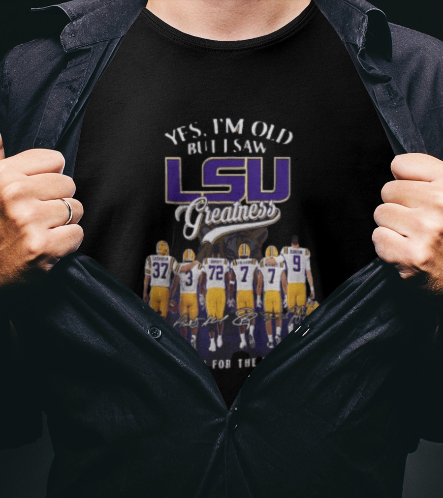 LSU Greatness Thank You For The Memories Football Legends Reunion T-Shirt