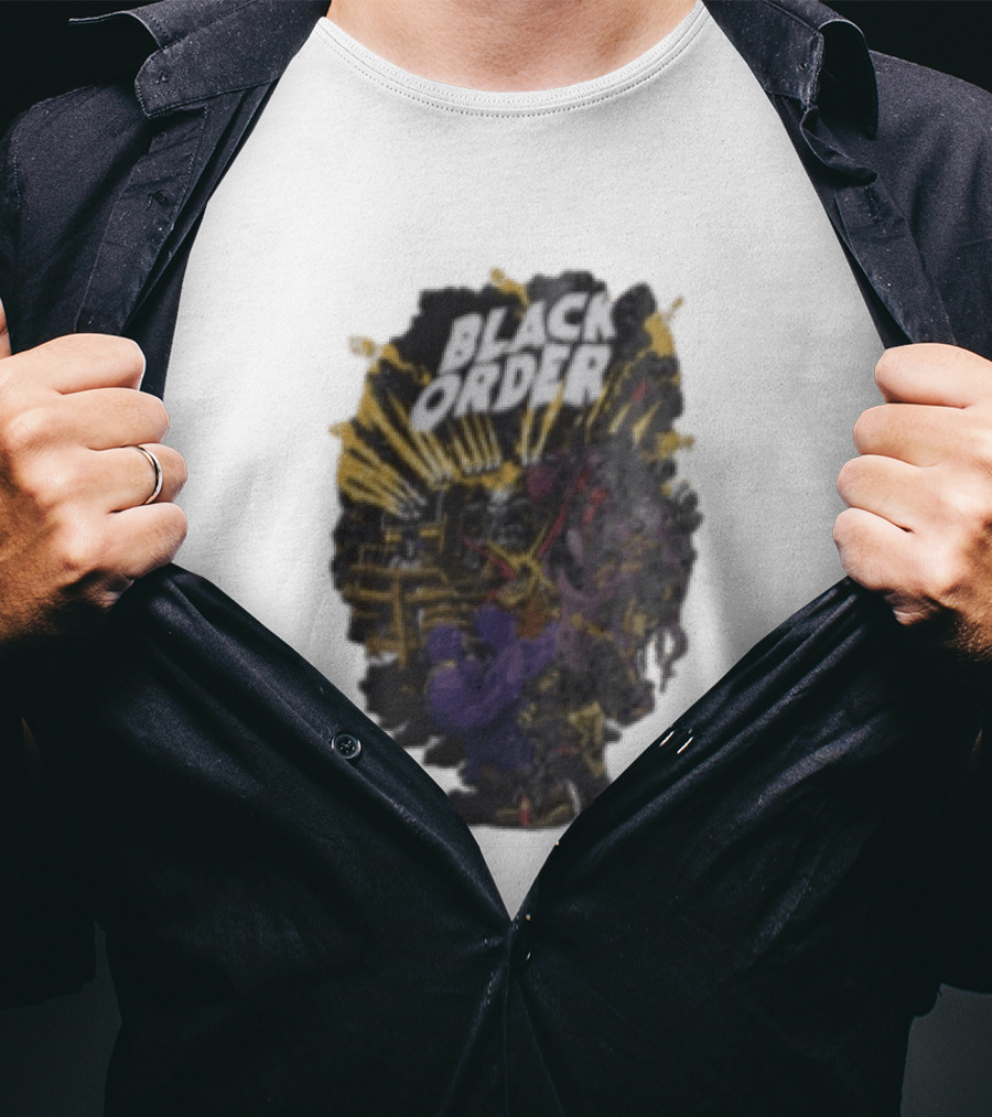 Black Order Thanos And The Children Of Thanos Rock Band Graphic Novel T-Shirt