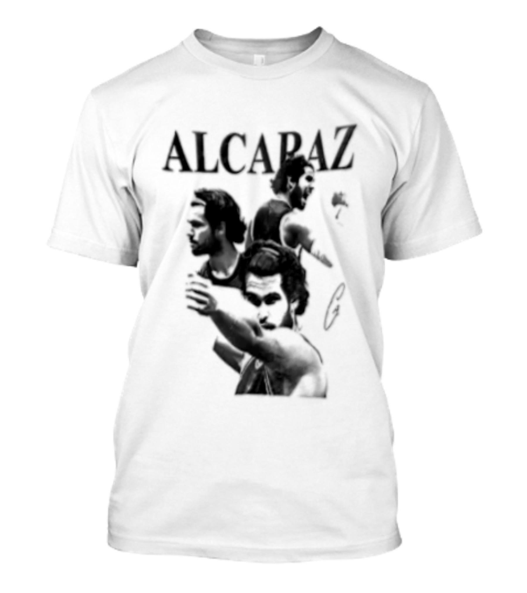 Alcaraz Tennis Player Silhouette US Open Champion T-Shirt