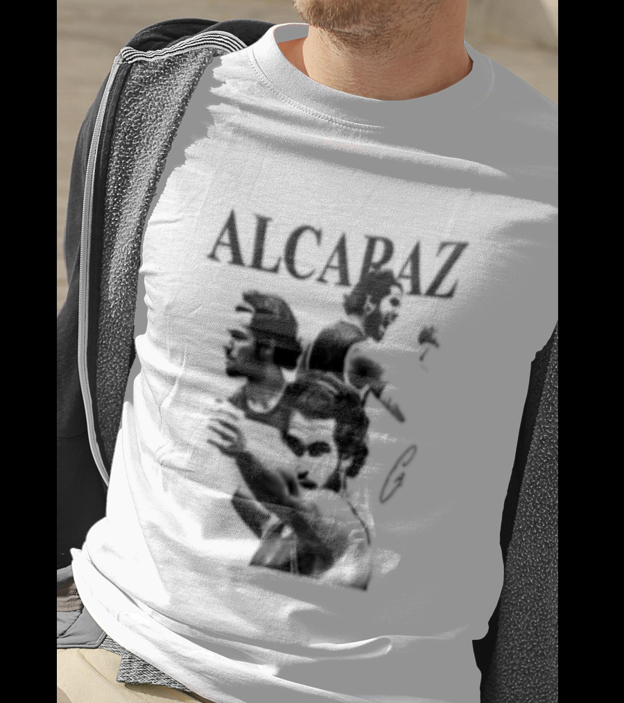 Alcaraz Tennis Player Silhouette US Open Champion T-Shirt