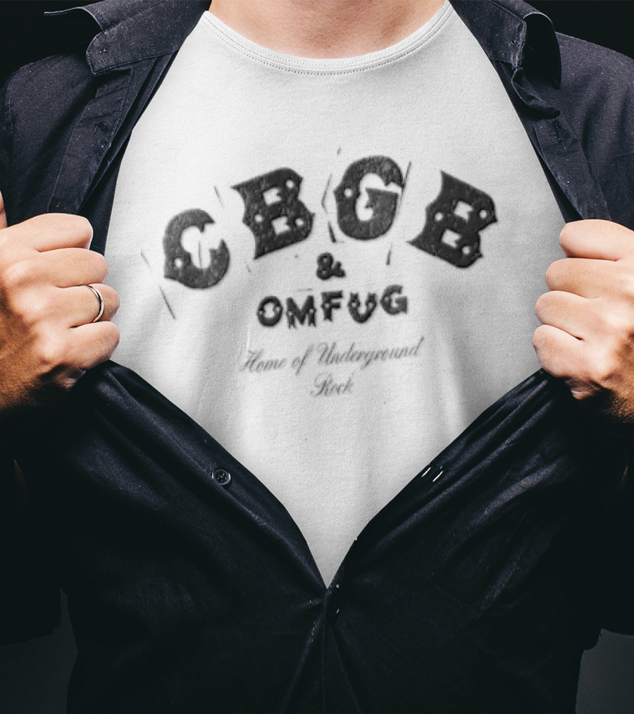 CBGB OMFUG Home Of Underground Rock Distressed T-Shirt