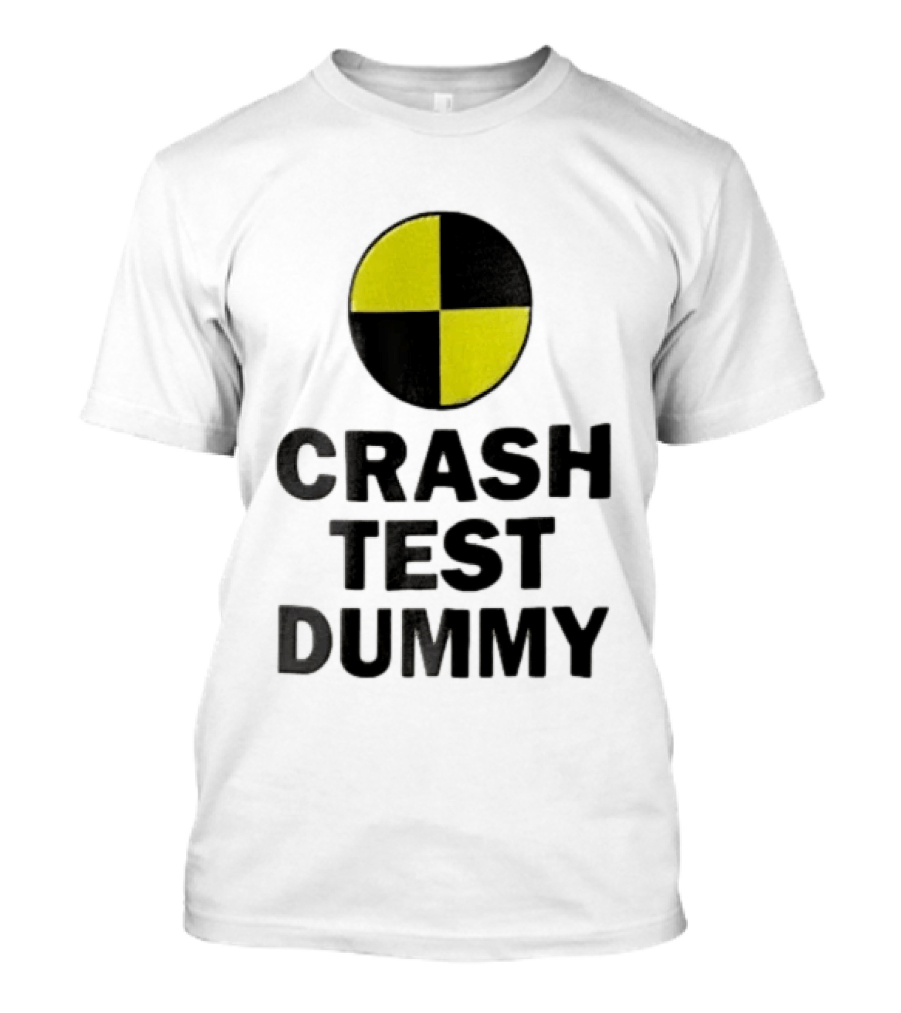Crash Test Dummy Yellow Black Checkerboard Marker T-Shirt