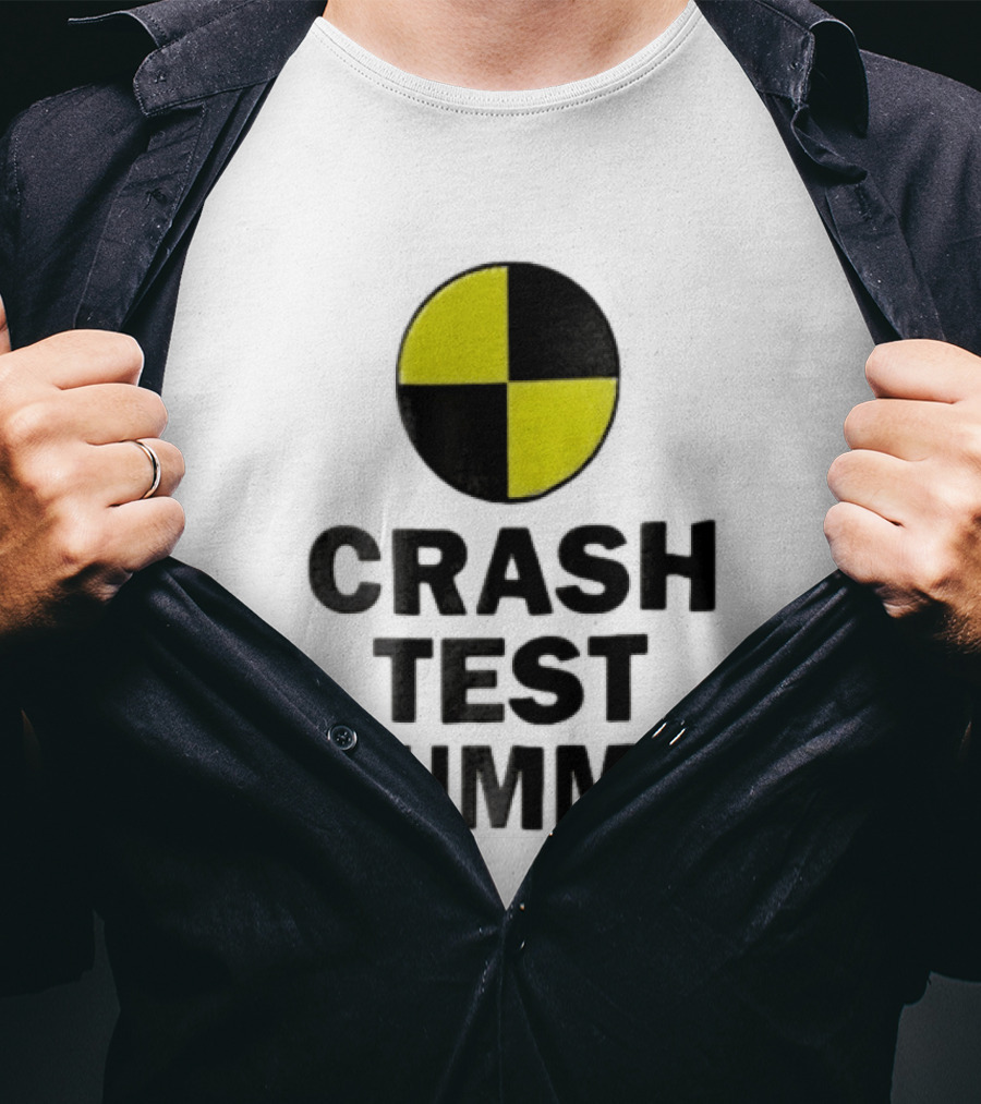 Crash Test Dummy Yellow Black Checkerboard Marker T-Shirt