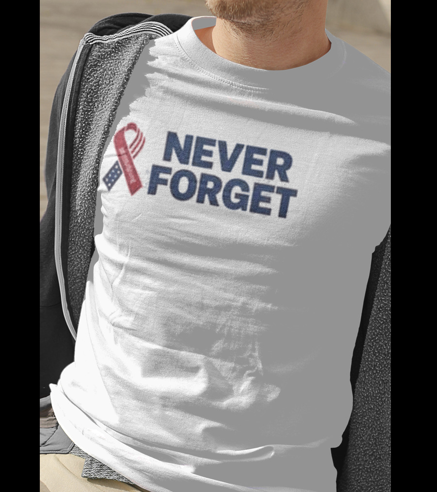 Dallas Cowboys Never Forget Ribbon Patriotic T-Shirt