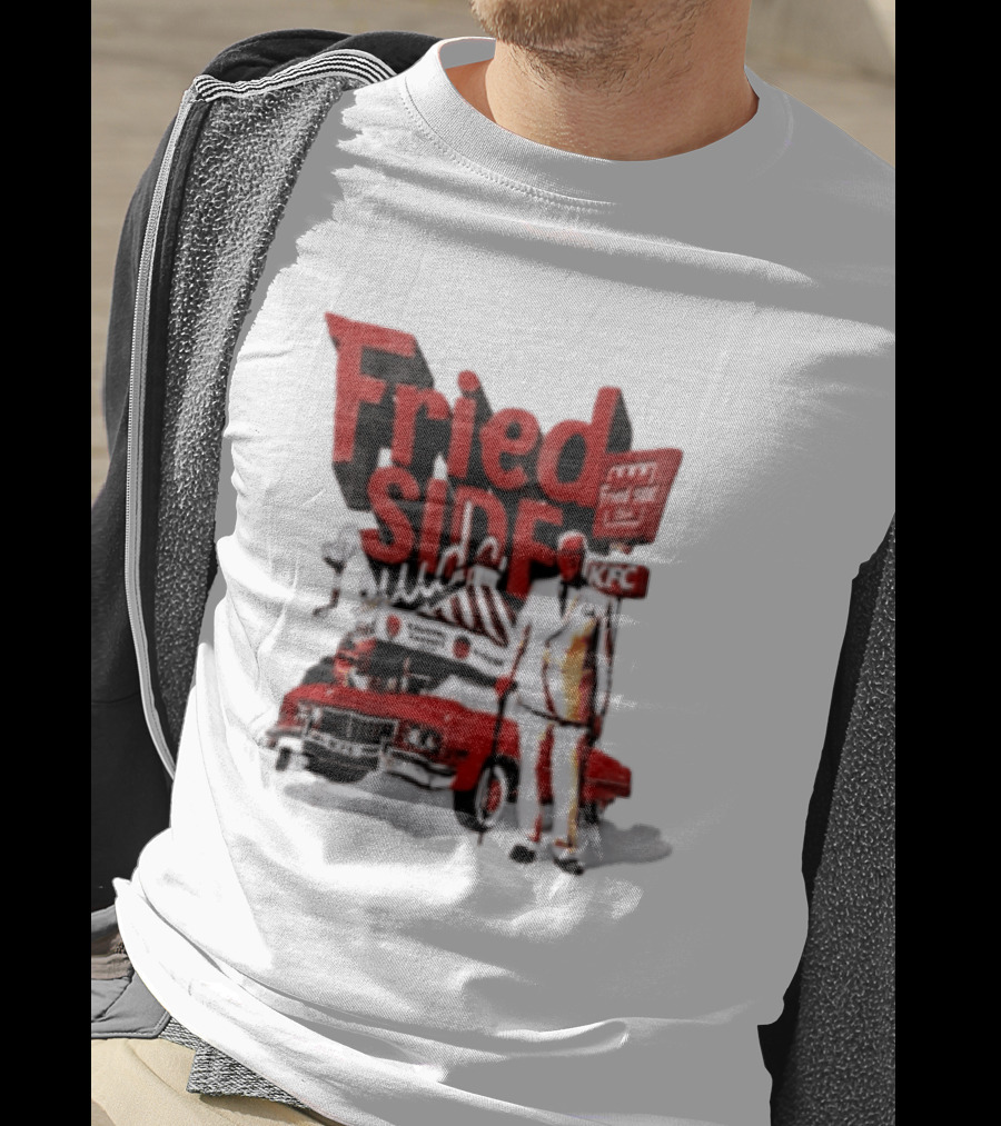 Fried Side Club KFC Colonel Sanders Kentucky Fried Luude Car T-Shirt