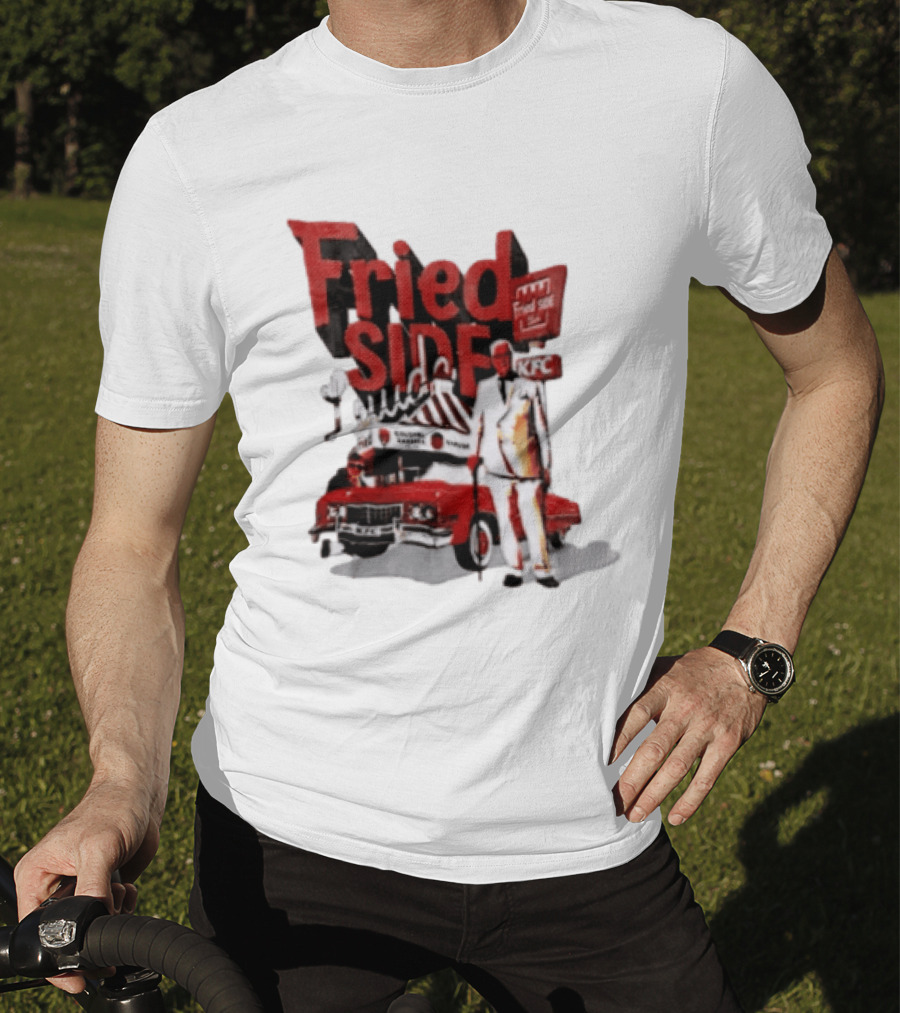Fried Side Club KFC Colonel Sanders Kentucky Fried Luude Car T-Shirt