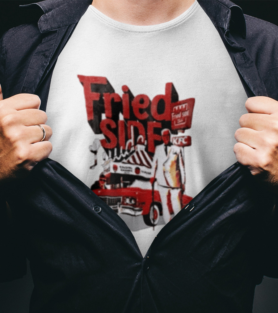 Fried Side Club KFC Colonel Sanders Kentucky Fried Luude Car T-Shirt