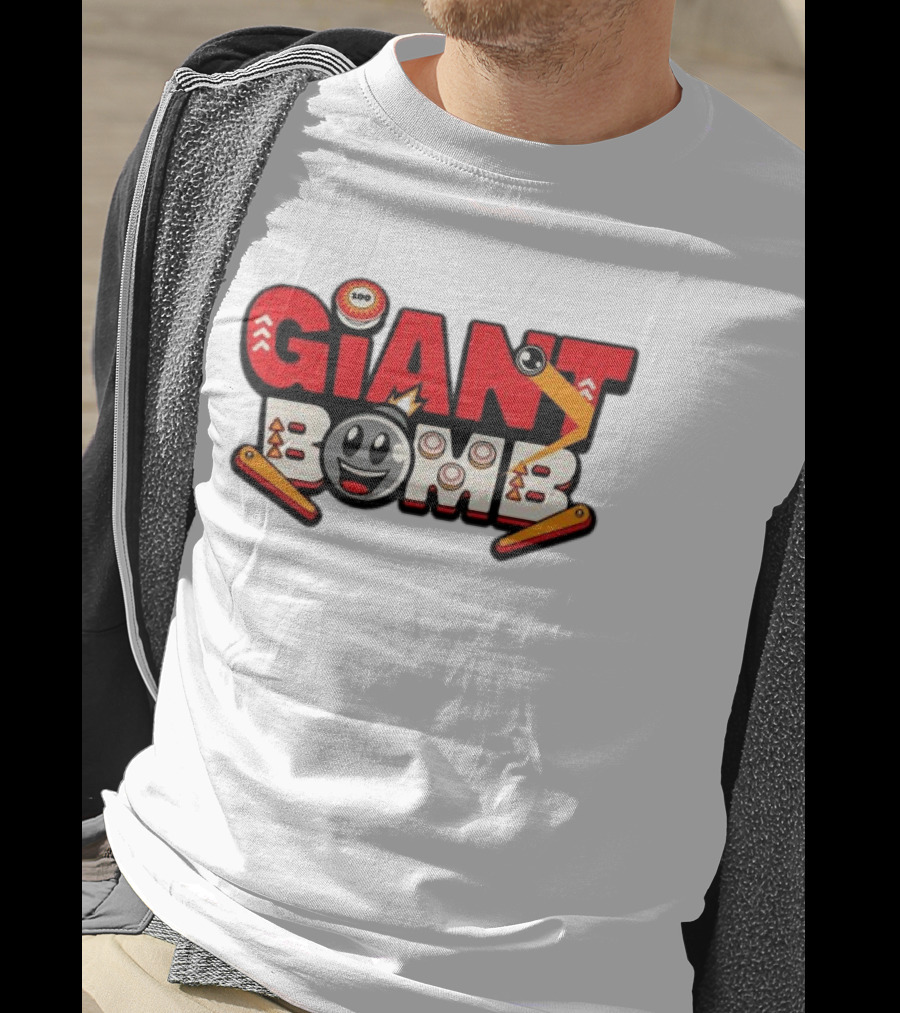 Giant Bomb Pinball Arcade Game Logo Retro Style Hat T-Shirt